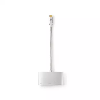 Dokavimo stotelė nešiojamam kompiuteriui Nedis CCTB64765AL02 Sidabrinė 5 Gbit/s