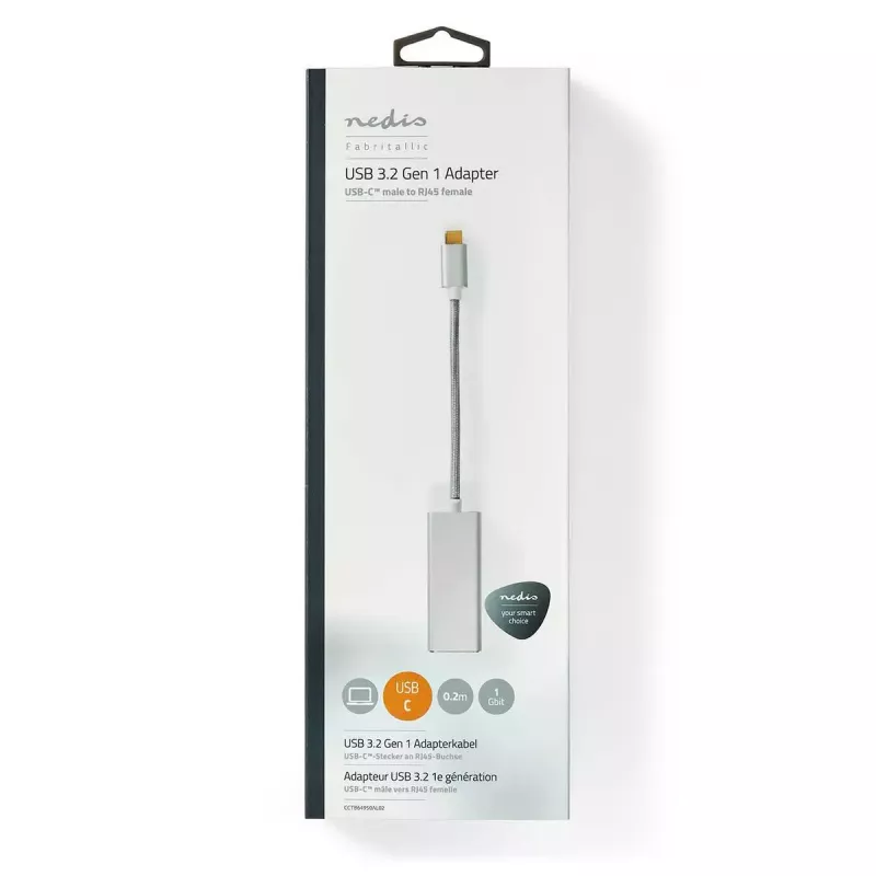 Tinklo adapteris Nedis CCTB64950AL02 Ethernet 1000 Mbit/s USB Type-C