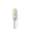 Garso laidas Nedis CCTB65940AL10 1 m USB C – 3,5 mm aliuminis
