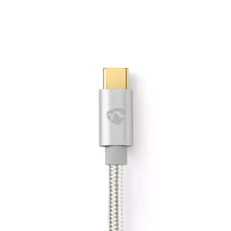 Garso laidas Nedis CCTB65940AL10 1 m USB C – 3,5 mm aliuminis