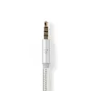 Garso laidas Nedis CCTB65940AL10 1 m USB C – 3,5 mm aliuminis