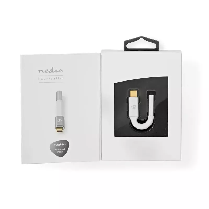 Garso adapteris Nedis CCTB65950AL008 3,5mm lizdas – USB kištukas 0,08 m aliuminis