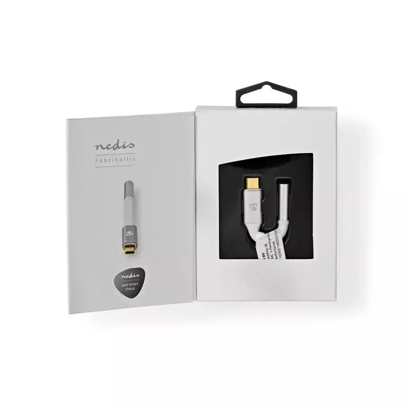 Garso adapteris Nedis CCTB65950AL008 3,5mm lizdas – USB kištukas 0,08 m aliuminis