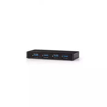 USB šakotuvas Nedis UHUBU3420BK USB 3.2 Gen 1 Micro-B juodas