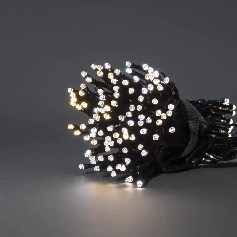 Šviesų dekoratyvinė girlianda Nedis WIFILX02W100 — 100 LED, 3,21 W, 10 m laidas, IP65, balta
