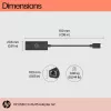 HP USB-C į RJ45 adapteris G2, laidinis, USB Type-C, juodas, Kinija, namams, Windows 10, Windows 11