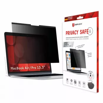 Displex PRIVACY SAFE magnetinis 2 krypčių privatumo filtras, skirtas MacBook Air / MacBook Pro 13,3 col.