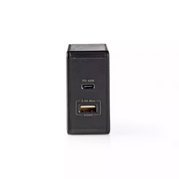Nedis WCPD45W100BK Universalus Juodas USB-C sieninis įkroviklis 45 W