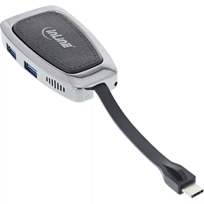 USB šakotuvas InLine USB 3.2 Gen. 2 Multi Hub (2xUSB-A + 1xHDMI + 1xUSB-C)