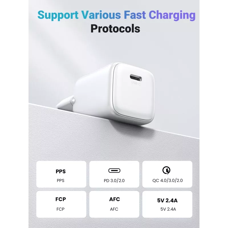 Vidinis įkroviklis Ugreen 15324 Universal Baltas AC 1 USB Type-C prievadas