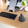 R-Go Tools vertikali pelė R-Go HE Basic, ergonomiška, vidutinė (rankos dydis ≥ 185 mm), dešinei rankai, Bluetooth, pilka