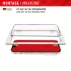 Displex Full Cover apsauginis stiklas (10H), skirtas Apple iPhone 15 Plus/15 Pro Max, su Eco montavimo rėmeliu