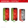 Displex Full Cover apsauginis stiklas (10H), skirtas Apple iPhone 15 Plus/15 Pro Max, su Eco montavimo rėmeliu