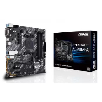 Motininė plokštė ASUS PRIME A520M-A II/CSM AMD A520 Socket AM4 micro ATX