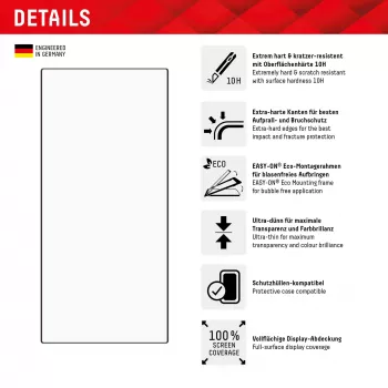 Displex Full Cover Apsauginis Stiklas (10H), skirta Samsung Galaxy S24 Ultra, su Eco montavimo rėmeliu