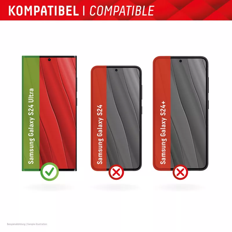 Displex Full Cover Apsauginis Stiklas (10H), skirta Samsung Galaxy S24 Ultra, su Eco montavimo rėmeliu