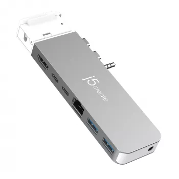USB stotelė j5create JCD395 4K60 Elite Pro su USB4 ir MagSafe rinkiniu