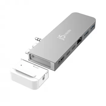 USB stotelė j5create JCD395 4K60 Elite Pro su USB4 ir MagSafe rinkiniu
