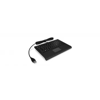 Klaviatūra KeySonic ACK-3410 (DE) biurui USB QWERTZ vokiška juoda