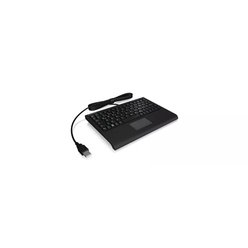Klaviatūra KeySonic ACK-3410 (DE) biurui USB QWERTZ vokiška juoda