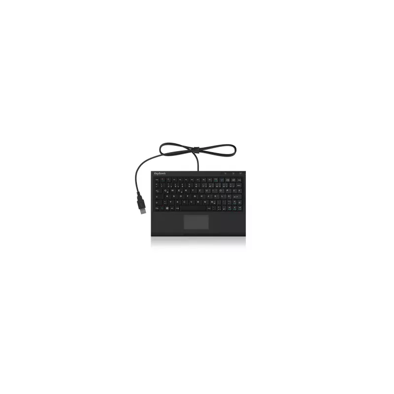 Klaviatūra KeySonic ACK-3410 (DE) biurui USB QWERTZ vokiška juoda