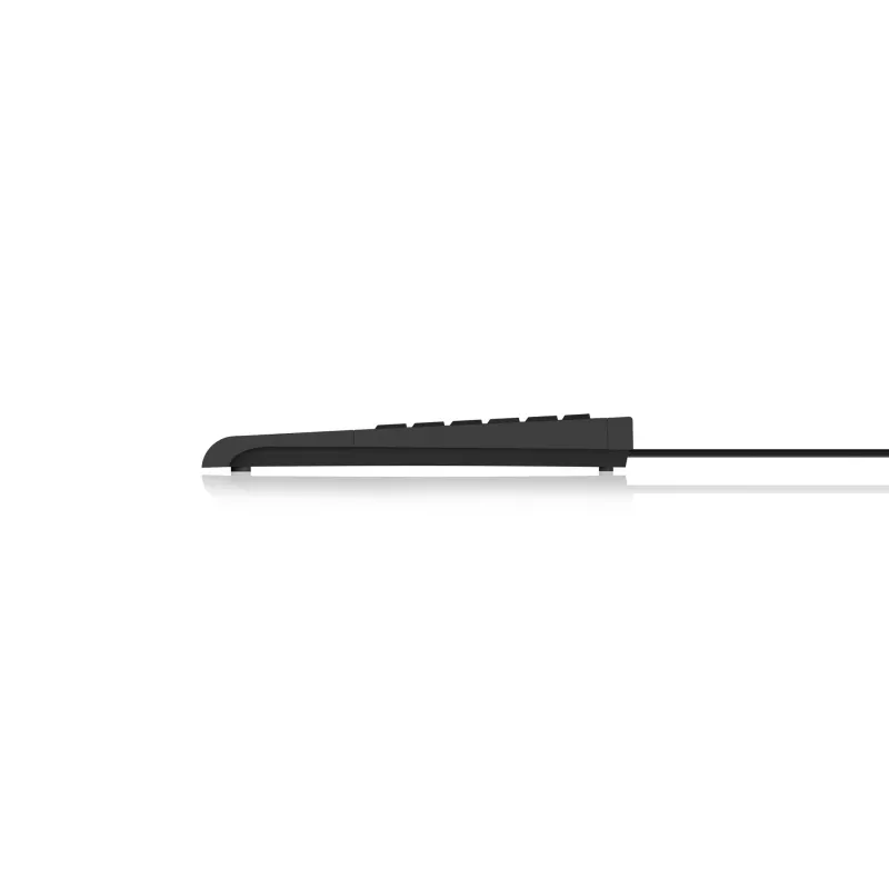 Klaviatūra KeySonic ACK-3410 (DE) biurui USB QWERTZ vokiška juoda