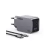 UGREEN 25871 universalus greitasis kroviklis pilka spalva 65 W AC įkroviklis su USB-A ir USB-C