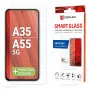 Displex Smart Glass (9H) apsauginis stiklas, skirtas Samsung Galaxy A35/A55 5G, su montavimo lipduku, nedūžtantis