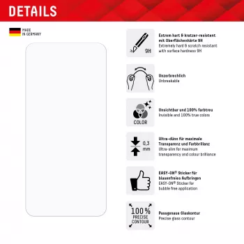 Displex Smart Glass (9H) apsauginis stiklas, skirtas Samsung Galaxy A35/A55 5G, su montavimo lipduku, nedūžtantis