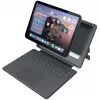 ASTAR DEQSTER Smart Rugged Touch Plus klaviatūra, skirta iPad 10,9 colio – QWERTZ vokiškas išdėstymas, mechaniniai jungikliai, Smart Connector dokas, pilka