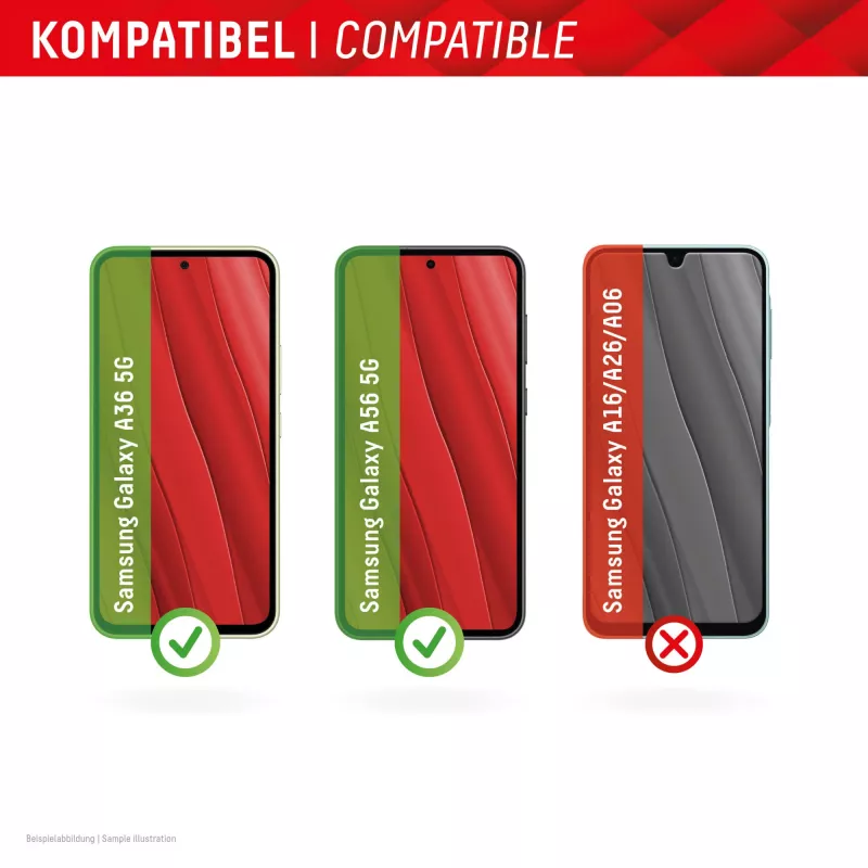 Displex Smart Glass (9H) Samsung Galaxy A36/A56, montavimo lipdukas, nedūžtantis