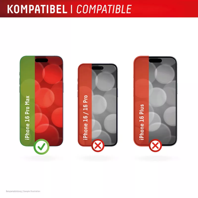 Displex apsauginis stiklas + dėklas Apple iPhone 16 Pro Max, Eco montavimo rėmelis, atsparus įbrėžimams