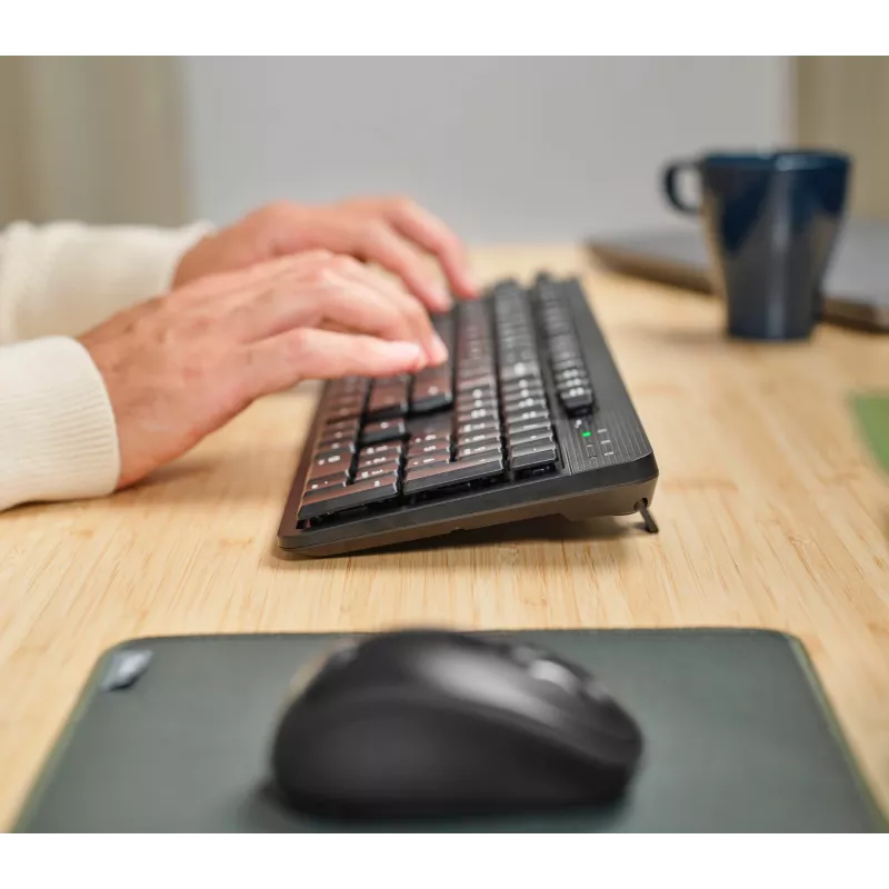 Trust Ody II belaidė klaviatūra Office RF Wireless QWERTZ vokiška juoda