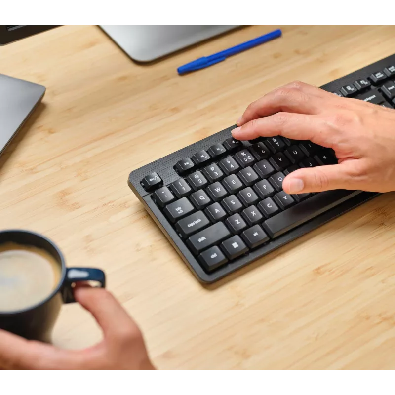 Trust Ody II belaidė klaviatūra Office RF Wireless QWERTZ vokiška juoda