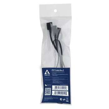PWM dalijimo laidas Arctic PST Cable Rev. 2 4 ventiliatoriams, 4 kontaktų PWM, juodas
