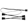 PWM dalijimo laidas Arctic PST Cable Rev. 2 4 ventiliatoriams, 4 kontaktų PWM, juodas