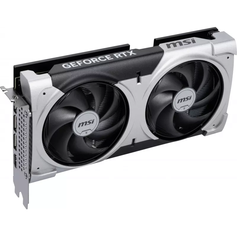Vaizdo plokštė MSI GeForce RTX 5060 Ti 16 GB GDDR7, PCIe 5.0, 128 bit, 2602 MHz boost, 180 W, 2 ventiliatoriai