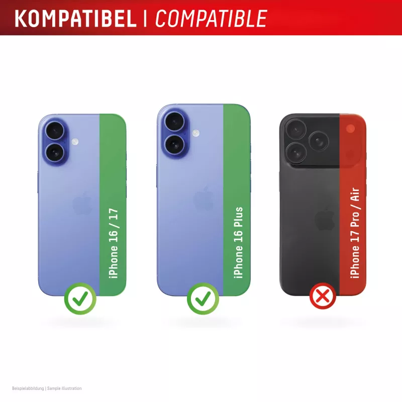 Displex Premium apsauginis stiklas kameros objektyvui, iPhone 16/16 Plus/17, 10H, viengubas žiedas, DLC, permatomas, Quick Mount
