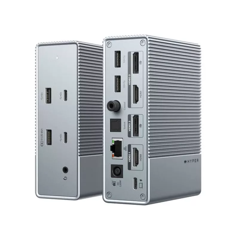 Targus HDG215-EUZ USB-C stotelė su 15 prievadų, sidabrinė