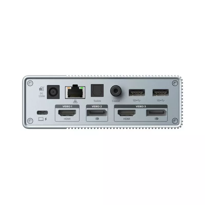Targus HDG215-EUZ USB-C stotelė su 15 prievadų, sidabrinė