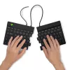 Ergonominė klaviatūra R-Go Tools Split Break v2 su pertraukų programine įranga, išskirta klaviatūra, QWERTZ (DE), laidinė, juoda