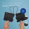 Ergonominė klaviatūra R-Go Tools Split Break v2 su pertraukų programine įranga, išskirta klaviatūra, QWERTZ (DE), laidinė, juoda