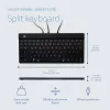 Ergonominė klaviatūra R-Go Tools Split Break v2 su pertraukų programine įranga, išskirta klaviatūra, QWERTZ (DE), laidinė, juoda