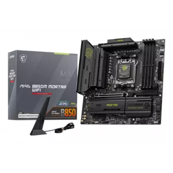 MSI MAG B850M MORTAR WIFI pagrindinė plokštė AMD B850 Socket AM5 micro ATX