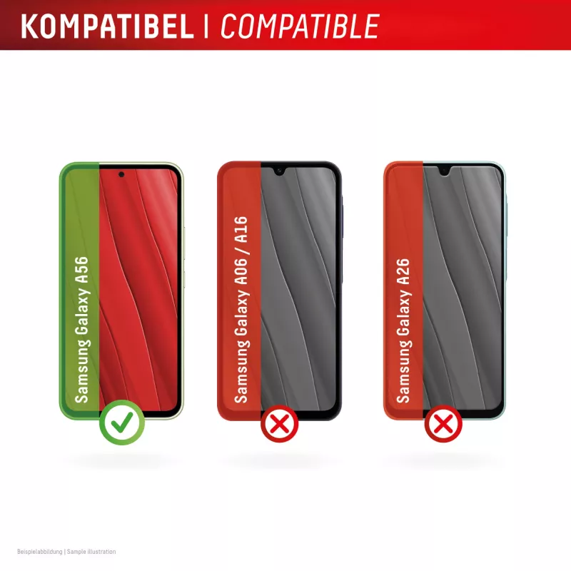 Displex Screen Protector + Dėklas Samsung Galaxy A56, Eco Montavimo Rėmelis, Atsparus Įbrėžimams