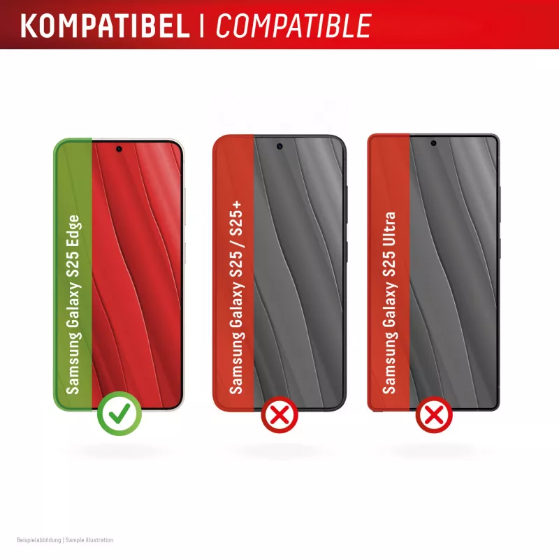 Displex Screen Protector (10H) Samsung Galaxy S25 Edge, Eco montavimo rėmelis, atsparus įbrėžimams