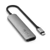 Satechi ST-P6SM USB-C stotelė 6 prievadai 4K HDMI Gigabit Ethernet pilka