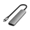 Satechi ST-P6SM USB-C stotelė 6 prievadai 4K HDMI Gigabit Ethernet pilka