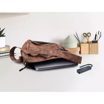 D-Link 5-in-1 USB-C Hub su kortelių skaitytuvu DUB-2325 USB Type-C pilka