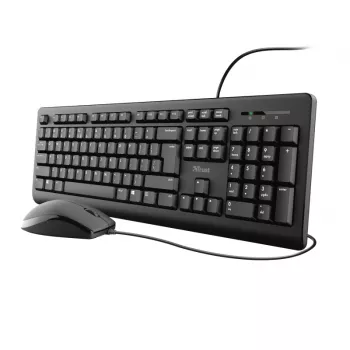 Trust Primo klaviatūra su pele, USB, vokiškas išdėstymas, juoda